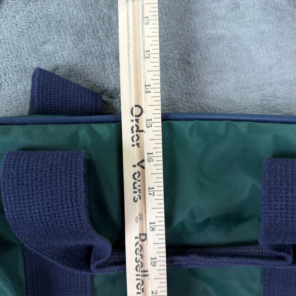 Lands End Briefcase Bag Unisex OS Green VTG Made USA Gorpcore Outdoor Logo